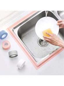 2 Rolls Roll Waterproof Sealant Tape, Caulk Tape, Suitable For Kitchen/Bathroom/Tile Joints And Corners Wall Decor Room Decor Stickers Personalised Stickers