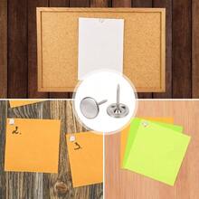 100pcs Heavy Duty Thumb Tacks, Flat Push Pins Bulletin Board Upholstery Tacks Decorative Nails Thumbtacks Wall Hanging Photos Home Furniture Sofa Crafts Office Decor Silver