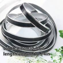 2m Artificial PU Leather Decoration Strap, Gold/Silver/Pink, DIY Accessories For Clothing, Bags And Hats