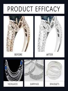 100ml/3.38oz Jewelry Cleaning Liquid - Jewelry Care - Stain Remover - Cleaner For Gold, Silver And Glass Surfaces - Multicolor - View 3