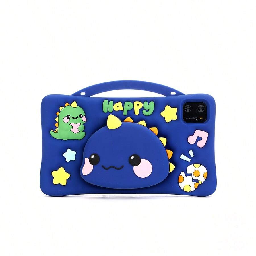 Kids Educational Tablet Learning Computer Android System With Cartoon Protective Case - Bleu - Voir 1