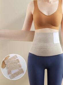 Autumn/Winter Abdominal Control Shaping Waist Trainer, Postpartum Support Fitness Belt - Apricot - View 1