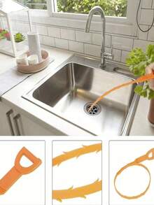 3/2/1件套排水管清洁工具，毛发排水管清洁器，淋浴排水管清洁器，水槽排水管清洁器，排水管毛发去除器，水槽排水管清洁器，排水管毛发去除器，管道清洁器，排水管清洁棒，盘管排水管清洁器
