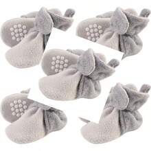 Luvable Friends Baby Girls' Cozy Fleece Booties