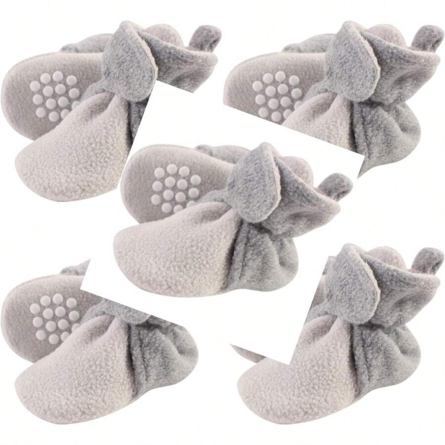 Luvable Friends Baby Girls' Cozy Fleece Booties