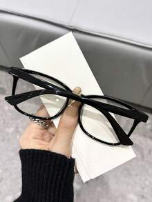 1pc/2pcs Unisex Fashion Plastic Leopard Print Glasses, Classic Travel Frame Style, Casual For Daily Use, Back To School, Hiking, Party, Driving, Street Photography, Outfit Matching, Suitable As Gift, Fits All Face Shapes, High Quality Glasses