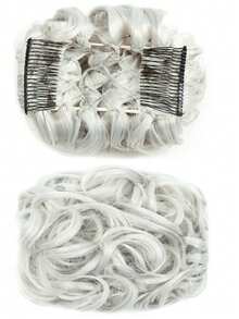 Women's Messy Bun Hair Scrunchie, Brown Curly Bun Hair Piece With Comb, Synthetic Fluffy Updo Hair Extension, With Stretchy Comb, Suitable For Daily Wear - Multicolor - View 22