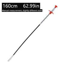 1pc 60cm Manual Drain Cleaner Tool - Soft Metal & Plastic Hair Clog Remover For Shower, Kitchen Sink, Bathroom Tub Pipes, Flexible Cable With Red Handle, No Battery Required, Metal Appearance With Plastic Components Kitchen Items Kitchen Accessories Kitchen Tools - Multicolor - View 13