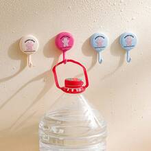 4pcs Cute Cartoon Cat Design Adhesive Wall Hooks No-Drill Damage-J-Shape Hooks Waterproof For Kitchen Bathroom Dorm Room Organization, Strong Hold Adhesive, Easy Peel-And-Stick Installation, Reusable And Removable Without Damage, Space-Saving Wall Organizer For Keys Towels Utensils Accessories Decor And Small Household Essentials - Multicolor - View 9