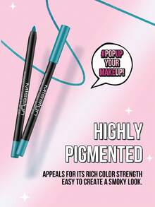 Misslyn 防水彩色眼线笔，持久显色，质地柔滑细腻，哑光、珠光、闪光三种妆效可选，轻松打造浓郁精准的线条，可用卷笔刀削尖，防晕染，防水，持久不脱妆，防汗。