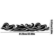 Ocean Flag Vinyl Decals, Banner Decals, Ocean Decals, Ocean Decals, Nature Decals, Car Decals - one-size - View 3