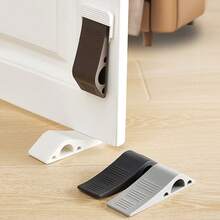 1 tipo de batente de porta arqueado sem furos, feito de material com design de armazenamento, adequado para doméstica e batente de porta infantil anticolisão