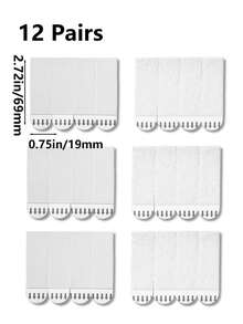 12 piezas de ganchos para colgar cuadros, instalación sin daños con pegatinas mágicas de doble cara, sin necesidad de perforar, colgadores de cuadros con ganchos de pared extraíbles, adecuados para marcos y obras de arte, convenientes para quitar e instalar, aplicables para controles remotos, marcos, enchufes, etc.