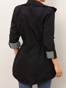Women's Seasonal Trench Coat Black - Black - View 2