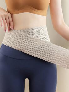 Autumn/Winter Abdominal Control Shaping Waist Trainer, Postpartum Support Fitness Belt - Apricot - View 3