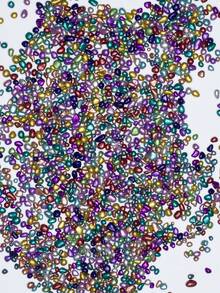 10/20/50/80/120/180g elektroplattierte bunte Mini-Glassteine, ca. 2-7mm Durchmesser, Wohnaccessoires, geeignet zum Dekorieren von Möbeln, Weihnachtsartikeln