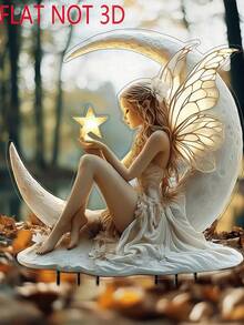 Enchanting Fairy Mushroom House Summer Garden Logo Set - 0.3 Cm Thick Acrylic Outdoor Decoration, Potted Landscape Ornament, Romantic Bohemian Style, Multi-Functional Courtyard Artwork, An Ideal Choice For Christmas Gift. Suitable For Garden Decoration, Wedding Decoration, And Home Decoration. - Multicolor - View 8