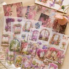 1 Libro Sticker Vintage Ins Style - 54 Fogli, Include Adesivi e Carta da Sfondo, Forniture per Scrapbooking Estetica Vintage, Decorazione Diario Fai-da-Te, Collage