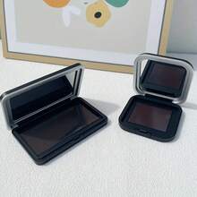 1pc Magnetic Eyeshadow Palette, Refillable Compact Makeup Palette For Blush, Highlighter, Lipstick - Black - View 1