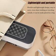 1pc Multi-Function Cleaning Machine, Makeup Brush Cleaner, Glasses Cleaning Box, USB Rechargeable, Small Household Large Capacity Denture & Jewelry Cleaner, Multi-Function Vibrating Cleaning Machine, Battery Capacity: 200mAh