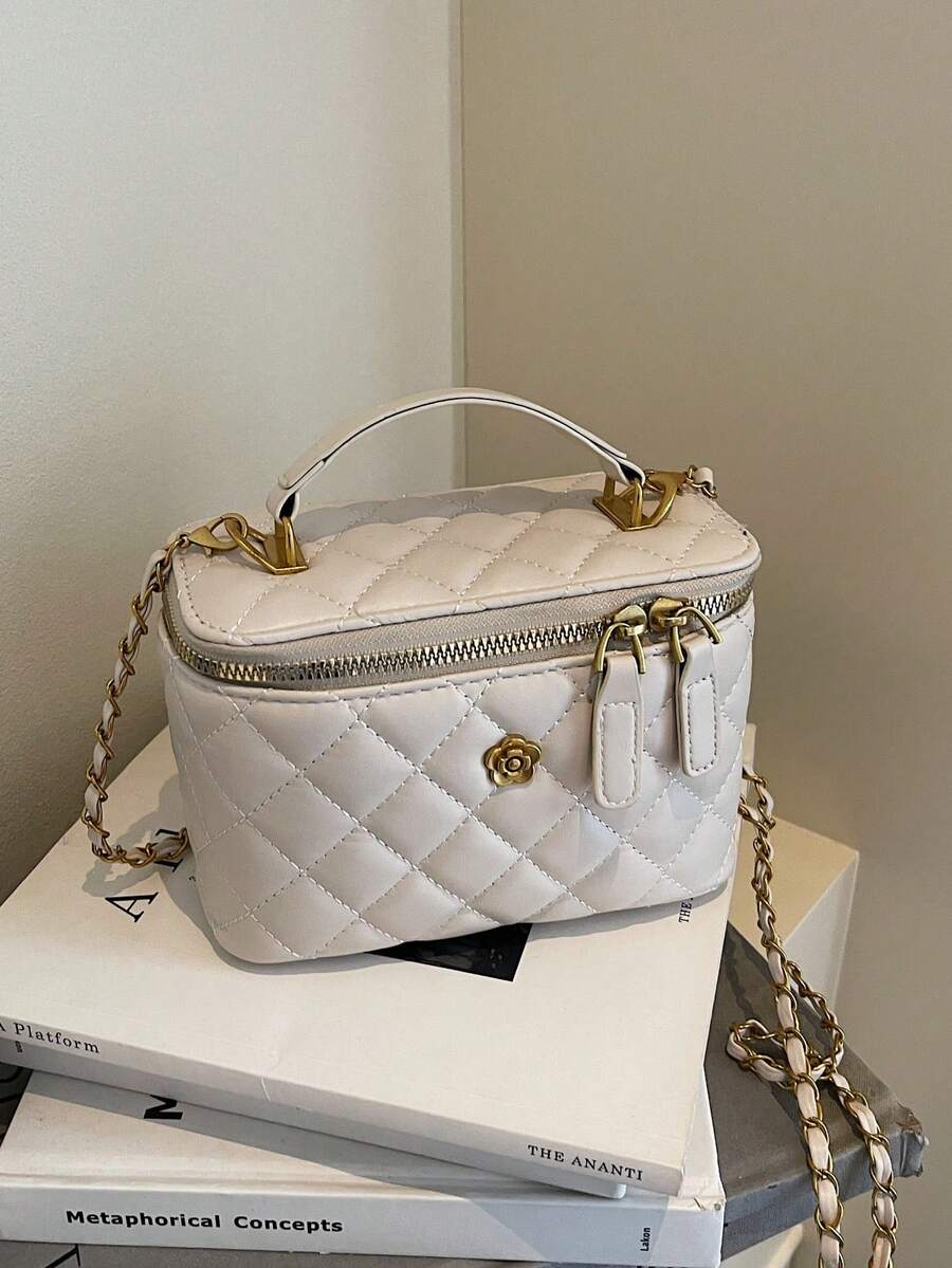 全新时尚简约手拿包、单肩包和斜挎包 - 白色 - 查看 1