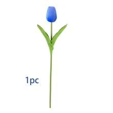 1/3/10/20 Pcs Blue Tulips, High-Quality Artificial Flowers, Realistic Touch Tulip Bouquets, Perfect For Weddings, Rooms, Homes, Hotels, Parties, Valentine's Day, Christmas, And Other Occasions, And Perfect For Gifts And New Year's Gifts.