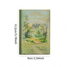 1 Libro Sticker Vintage Ins Style - 54 Fogli, Include Adesivi e Carta da Sfondo, Forniture per Scrapbooking Estetica Vintage, Decorazione Diario Fai-da-Te, Collage