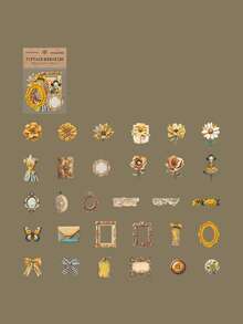 have a good day 30 Stücke/Packung Vintage Junk Journal Aufkleber, kreative ästhetische Aufkleber, DIY dekorative Collage Bastelmaterialien, Urlaubsgeschenke, personalisierte Scrapbooking Schulmaterialien