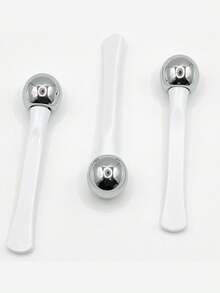 Eye Cream Massager Stick, Eye Cream Applicator And Massage Roller, Eye Care Applicator Wand Stick, Eye Cream Massage Tool, Stainless Steel Eye Cream Roller Applicator For Facial Skin Care, Smooth And Refreshing Eyes, Ladies Gift,Low Allergenic, No Battery Needed, Double-Ended Massage And Application Tool