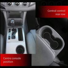 - Tapetes de consola central para Tacoma Accesorios 2005 - 2015 - Alfombrilla de almacenamiento para portavasos de coche Tacoma 2015 2014 gris - Gris - Ver 5