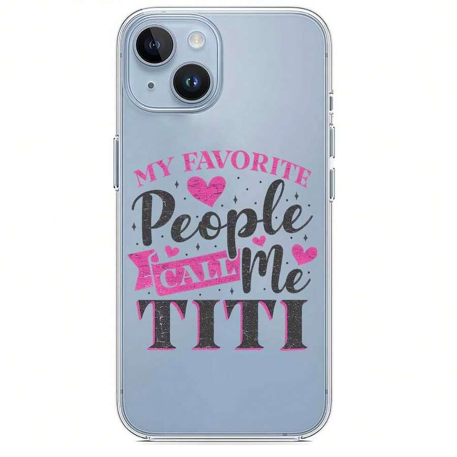 Mis personas favoritas me llaman Nini para la funda del teléfono - transparente - Ver 1