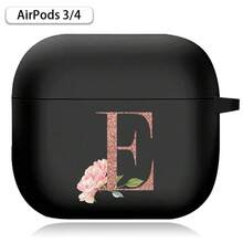 Earphone Case For Airpods (1st / 2nd / 3/4rd Generation) / Airpods Pro /Pro 2 Printed Gold Letters Soft Silicone Wireless BT Headphones Charging Box Protective Cover