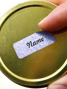 50/100/500pcs Customized Shiny Name Label Stickers, Personalized Stickers, Name Stickers, Kids Stickers, Customized Water Bottle Stickers, Daycare Labels, Customizable Birthday Gifts, Stationery Stickers, Camping Labels - Multicolor - View 5