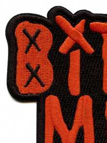 1PC Bite Me PatchPunk Rock Album Embroidered Iron-On - Multicolor - View 6