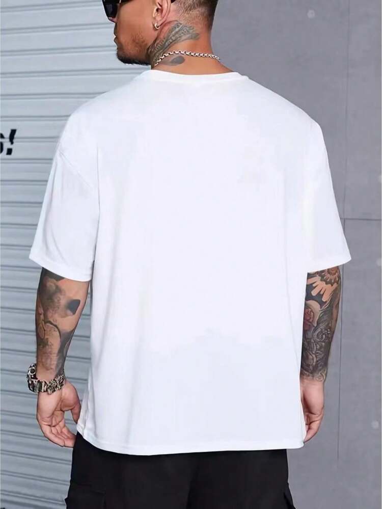 Men T-Shirts - 白色 - 查看 2