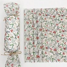 60/30/10 ورقة بنمط رجل الزنجبيل الكريسماسي - مقاس 50.8 * 35.56 سم بتصميم رجل الزنجبيل والنقاط المتداخلة، ورق خفيف الوزن للتغليف الحماية للهدايا والعناصر الهشة، ديكور عيد الميلاد (شرائط قصب السكر الزرقاء والنجوم)، زينة رجل الزنجبيل، تغليف احتفالي، طراز احتفالي، تغليف موسمي، ديكورات احتفالية، منظمو الحفلات - فلورال - مشاهدة 7