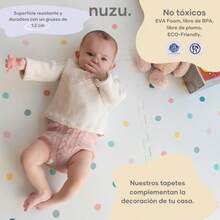 Tapete para Puntos de Colores| Espacio  y Suave para Explorar y Aprender| Fomenta Desarrollo Infantil| Tapete Fácil de Limpiar y Armar| como Piso de Gimnasio para - Verde militar - Ver 6