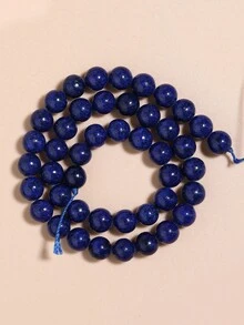 Cuentas de piedras naturales, cuentas sueltas de obsidiana, jade birmano, ojo de tigre, redondas y lisas, piedras preciosas de curación de energía para hacer joyas, pulseras y collares DIY