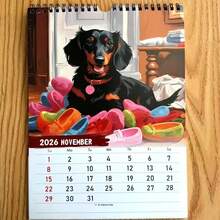 2026 Dackel Kalender - Lustiger Hunde Planer mit süßen Dackel Fotos, Monatskalender (Januar-Dezember) - Perfektes Geschenk für Hundeliebhaber, Zuhause, Büro oder Schreibtischdekoration - Ideal für Dackel Besitzer & Haustierbegeisterte - Lustiges Haustier Geburtstags- oder Einweihungsgeschenk, Weihnachten, Weihnachtsgeschenke, Weihnachtsdekoration, Neujahrsgeschenke, Neujahrsdekoration - Verschiedenfarbig - Übersicht 7