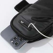 1 Stück Sport Lauf Armtasche, atmungsaktives PU Armband Handyhalter für Frauen Fitness, Outdoor Radfahren Herren Armtasche