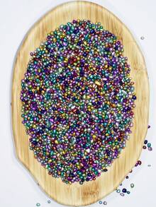 10/20/50/80/120/180g elektroplattierte bunte Mini-Glassteine, ca. 2-7mm Durchmesser, Wohnaccessoires, geeignet zum Dekorieren von Möbeln, Weihnachtsartikeln