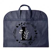 1个防尘衣物袋，防水衣物保护套，时尚26字母印花衣柜收纳袋，悬挂式衣橱整理袋，适合返校季、情人节和生日送给男友/女友的礼物 - 藍色 - 查看 25