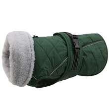 Winter Dog Coats - Reflective Wool Vest, Dog Jacket With Adjustable Buckle Straps, Cold Weather Dogwear For Small, Medium, And Large Breeds - Dark Green - View 17