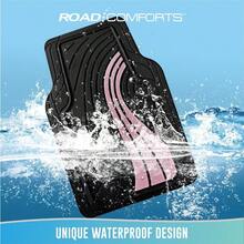 Road Comforts Car Floor Mats Full Set Front Rear Car Floor Mats With Aluminum Design AntiSlip Backing AllWeather Protection TrimtoFit Car Mats For Most Sedans SUVs  Pink - 粉色 - 查看 6