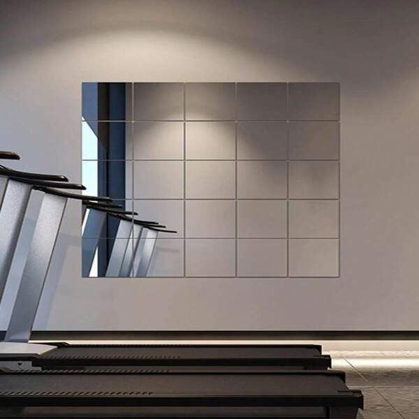 1 Set/4 pezzi/8 pezzi Elementi decorativi in specchio acrilico alla moda per decorazione interna, liberamente combinabili