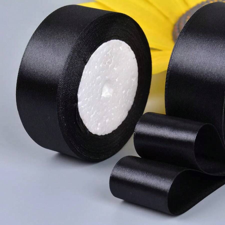 1 Roll Satin Ribbon Handmade Bow Craft, Wedding, Christmas Decoration, DIY Cards, Gift Packaging, Flower, Greeting Card Wrapping Ribbon