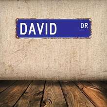 David Dr. Vintage Metal Sign - UV-Printed, Weather-Resistant 15.75inch X 3.94inch Wall Decor For Home, Bar, Cafe, Or Holiday Decorations, Cafe Wall Art | Distressed Metal Sign | Uv Printed Finish, Metal Wall Art Decor - 彩色 - 查看 1