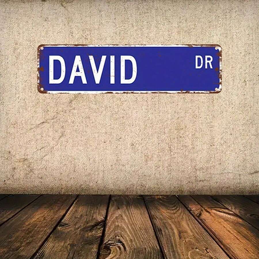 David Dr. Vintage Metal Sign - UV-Printed, Weather-Resistant 15.75inch X 3.94inch Wall Decor For Home, Bar, Cafe, Or Holiday Decorations, Cafe Wall Art | Distressed Metal Sign | Uv Printed Finish, Metal Wall Art Decor - 彩色 - 查看 1