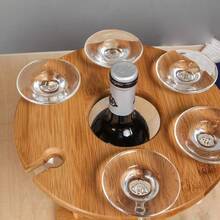 1pc Wooden Red Wine Glass Rack, European Style Solid Pine Creative Hanging Red Wine Glass Holder, Household High Stem Glass Cup, Wine Glass Suspension Display, Red Wine Glass Rack, Wine Decanter Rack, Wine Glass Hanging Storage, Desktop Wine Glass Rack, Wooden Red Wine Rack, Sturdy Anti-Tipping Wine Glass Rack