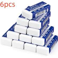 1pc/6pcs/16pcs/23pcs Simple White Eraser, Special Eraser For Exam, Pencil Writing, Wipe Clean Without Leaving Traces Creative Stationery Office Gifts,3.8cm*1.8cm Back To School